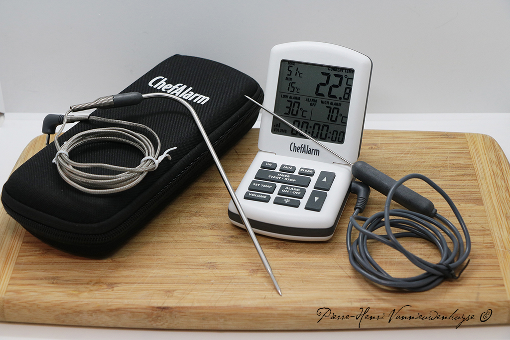 Essai et tutoriel du thermomètre sonde de cuisine ChefAlarm pour