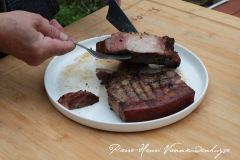 Côte de porc fumée cuisson