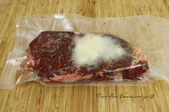 Mise sous vide Entrecôte, basse température