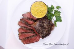 Entrecôte grillée, sous-vide, basse température, sauce béarnaise