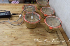 mise en place de la sonde avec bouchon presse étoupe