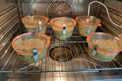 Cuisson Foie gras de canard mi cuit en pot Weck en four vapeur basse température