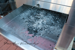 Tiroir à cendre et manette de tirage
