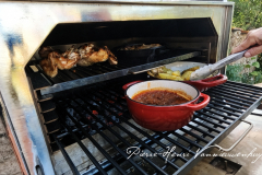 Poulet grillé sauce BBQ pommes rissolées