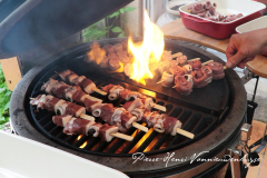 Parrillada de brochettes de canard