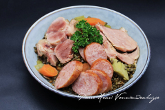 Petit salé et fumé vosgien aux lentilles vertes de Lorraine