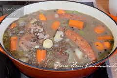 Petit salé et fumé vosgien aux lentilles vertes de Lorraine