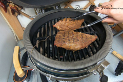 Pavé de boeuf cuisson reverse sear : searing