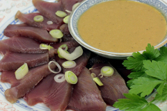 Sashimi de thon blanc