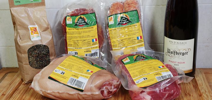 Petit salé et fumé vosgien aux lentilles vertes de Lorraine